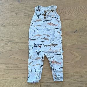 Posh Peanut Sleeveless One Piece - Shark print